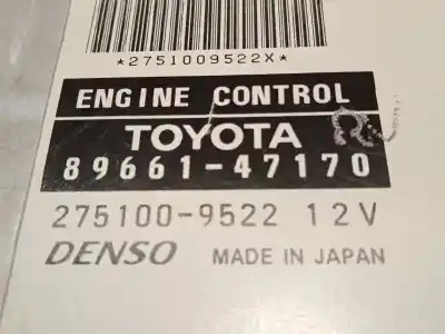 Gebrauchtes Autoersatzteil ecu-motorsteuergerät uce motorsteuergerät zum toyota prius (nhw20) basis oem-iam-referenzen 8966147170 2751009522 