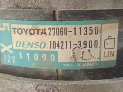 Second-hand car spare part alternator for toyota land cruiser prado (_j15_) 2.8 d-4d (gdj150_ gdj155_ gdj150) oem iam references 2706011350 1042113900 