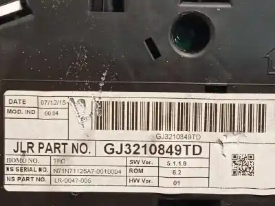 Автозапчасти б/у приборная доска за land rover range rover evoque (l538) 2.0 d 4x4 ссылки oem iam gj3210849td  lr073510