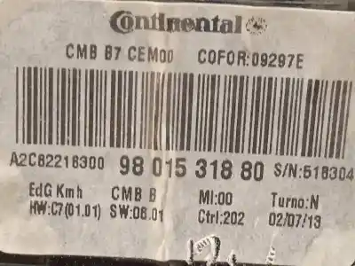 Peça sobressalente para automóvel em segunda mão quadrante por citroen c4 lim. seduction referências oem iam 9801531880 a2c82218300 9813297080