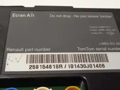 Second-hand car spare part multifunction display for renault latitude (l70_) 2.0 dci 150 (l70h) oem iam references 259154618r  