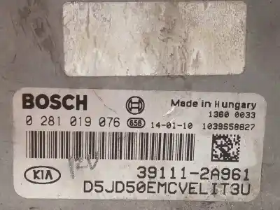 Автозапчастина б/у ебу контролер двигуна для kia cee´d 1.6 crdi cat посилання на oem iam 391112a961 0281019076 