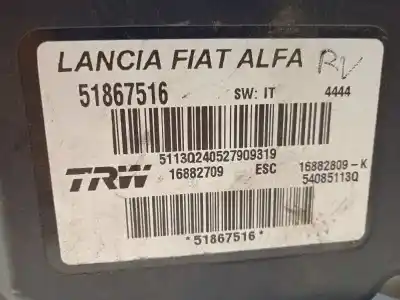Second-hand car spare part abs for lancia delta (181) 1.6 diesel cat oem iam references 51867516 54085113q 16882709