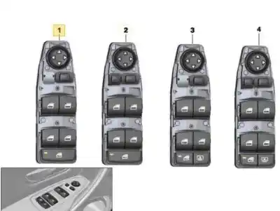 Автозапчасти б/у выключатель левого переднего окна за bmw serie 1 lim. (f20) 116d ссылки oem iam 9208109  61319208109