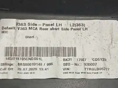 Автозапчастина б/у молдинг для ford transit (tts) kombi 350 l2 basis посилання на oem iam 2402578  