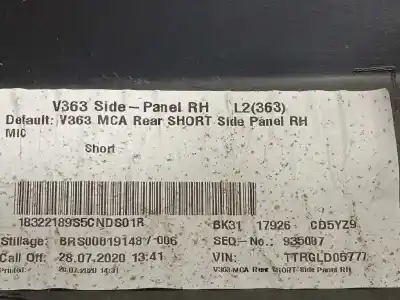 Автозапчастина б/у молдинг для ford transit (tts) kombi 350 l2 basis посилання на oem iam 2402571  