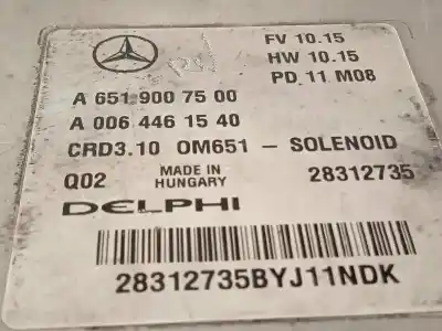 İkinci el araba yedek parçası ecu motor kontrol cihazi için mercedes clase c (w204) coupe c 220 cdi blueefficiency (204.302) oem iam referansları a6519007500 28312735 