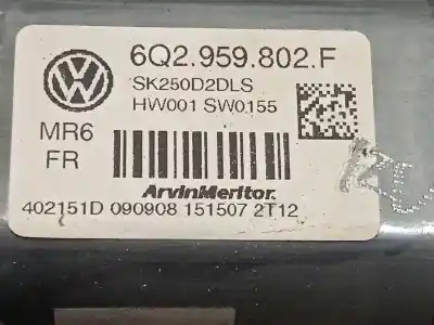 Gebrauchtes Autoersatzteil fensterheber vorne links zum skoda fabia (5j2 ) 1.2 oem-iam-referenzen 6q2959802f 5j1837401b 