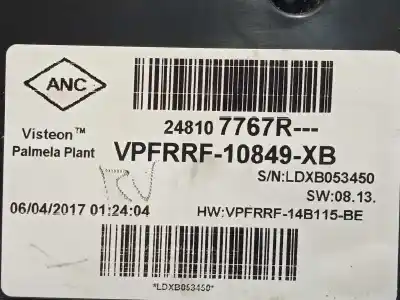 Автозапчасти б/у приборная доска за renault captur i (j5_, h5_) 1.5 dci 90 ссылки oem iam 248107767r  