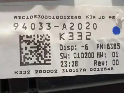 Peça sobressalente para automóvel em segunda mão quadrante por kia pro cee´d (jd) 1.4 crdi 90 referências oem iam 94033a2020  