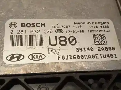 Second-hand car spare part ecu engine control for kia pro cee´d (jd) 1.4 crdi 90 oem iam references 391402a800 0281032126 
