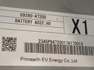 Second-hand car spare part battery for toyota prius (zvw50) basis oem iam references g928047200 g951047130 