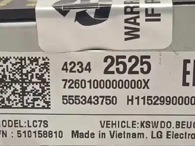 Автозапчастина б/у многофункційне управління для opel astra k (b16) 1.6 cdti (68) посилання на oem iam 42342525 555343750 