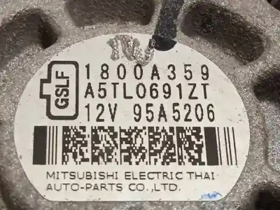 Автозапчастина б/у генератор для mitsubishi space star (a00) motion посилання на oem iam 1800a359 a5tl0691zt 