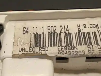 Peça sobressalente para automóvel em segunda mão comando de sofagem (chauffage / ar condicionado)  por mini mini (r50,r53) one referências oem iam 6411502214  