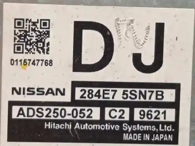 Second-hand car spare part electronic module for nissan leaf (ze1) electric oem iam references 284e75sn7b  