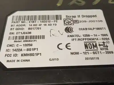 Recambio de automóvil de segunda mano de centralita unidad control telefono para ford focus lim. (cb4) titanium referencias oem iam e1bt14d212fe  2117959