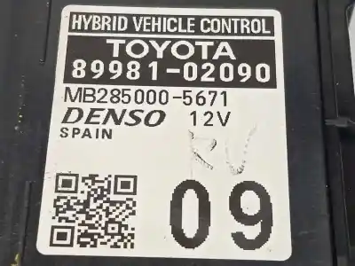 Peça sobressalente para automóvel em segunda mão módulo eletrônico por toyota corolla (e21) hybrid active referências oem iam 8998102090 2850005671 