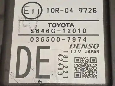 Second-hand car spare part electronic module for toyota corolla (e21) hybrid active oem iam references 8646c12010 0365007974 