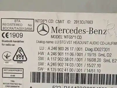 Pièce détachée automobile d'occasion système de navigation gps pour mercedes clase cla (w117) cla 220 cdi (117.303) références oem iam a2469002617  