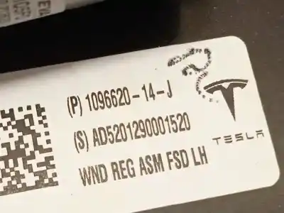 Автозапчасти б/у регулятор стекла переднего левого за tesla model 3  ссылки oem iam 109662014j  