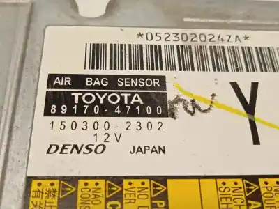 Автозапчастина б/у блок управління подушками безпеки для toyota prius (nhw30) plug-in hybrid advance посилання на oem iam 8917047100 1503002302 