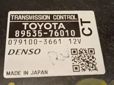 Автозапчастина б/у блок управління акпп для toyota prius (nhw30) plug-in hybrid advance посилання на oem iam 8953576010 0791003661 