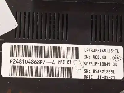 Pièce détachée automobile d'occasion compteur de vitesse tableau de bord pour renault megane iv berlina 5p gt-line références oem iam 248104868r p248104868r 