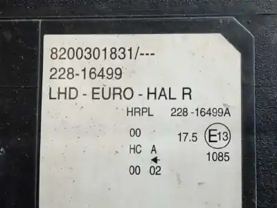 Автозапчасти б/у правая фара за renault modus / grand modus (f/jp0_) 1.5 dci (fp0d jp0d) ссылки oem iam 8200301831 22816499 