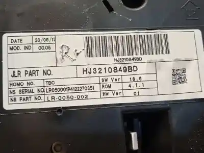 Peça sobressalente para automóvel em segunda mão quadrante por land rover evoque hse referências oem iam hj3210849bd  