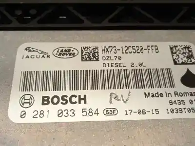 Second-hand car spare part ecu engine control for land rover evoque hse oem iam references hx7312c520ffb 0281033584 lr088575