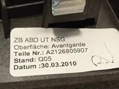 Pezzo di ricambio per auto di seconda mano rivestimento della leva del cambio per mercedes clase e (w212) familiar 1.8 cgi cat riferimenti oem iam a2122670588 a2126805907 2126805907