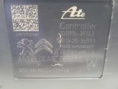 Peça sobressalente para automóvel em segunda mão abs por citroen c-elysée shine referências oem iam 9822654880 10022012064 10091639133