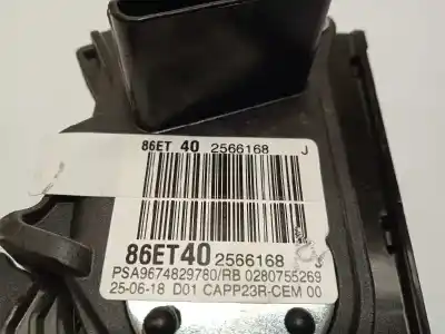Second-hand car spare part accelerator pedal for peugeot expert combi 1.6 blue-hdi fap oem iam references 9674829780 86et40 