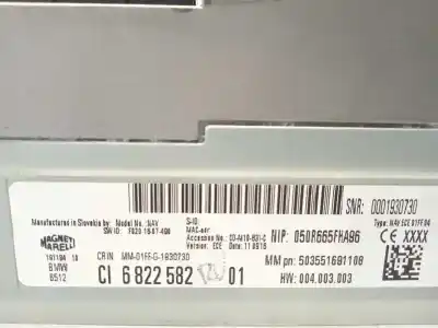 Автозапчастина б/у gps навігаційна система для bmw serie 2 active tourer (f45) 216d посилання на oem iam 65126822582 6822582 