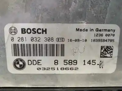 Second-hand car spare part ecu engine control for bmw serie 2 active tourer (f45) 216d oem iam references 8589145 0281032308 