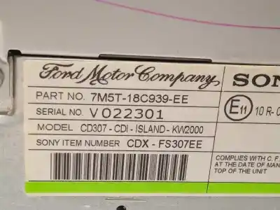 Peça sobressalente para automóvel em segunda mão sistema de áudio / rádio cd por ford focus lim. (cb4) trend referências oem iam 7m5t18c939ee  1830411