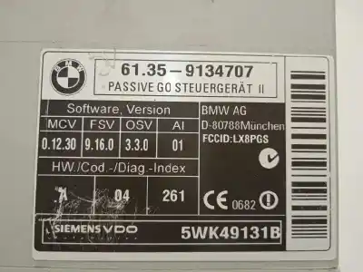 Recambio de automóvil de segunda mano de modulo electronico para bmw x6 (e71) 5.0i referencias oem iam 61359134707  