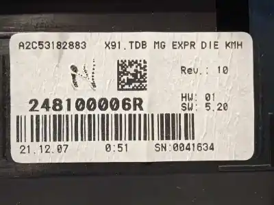 Автозапчасти б/у приборная доска за renault laguna iii 1.5 dci diesel fap ссылки oem iam 248100006r a2c53182883 