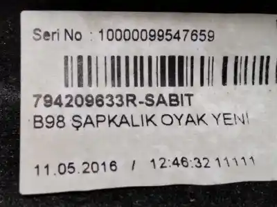 Recambio de automóvil de segunda mano de bandeja trasera para renault clio iv 1.5 dci diesel fap referencias oem iam 794209633r  