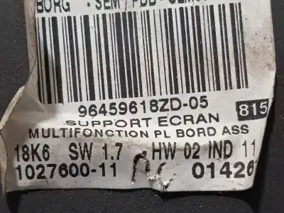 Second-hand car spare part multifunction display for citroen c6 exclusive oem iam references 9663512080 96459618zd 6563zl