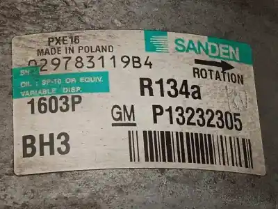 İkinci el araba yedek parçası klima kompresörü için opel insignia berlina 2.0 16v turbo oem iam referansları p13232305 13232305 13262836