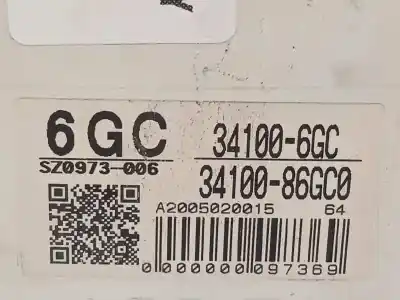 Pièce détachée automobile d'occasion compteur de vitesse tableau de bord pour suzuki ignis rm (mh) básico références oem iam 3410086gc0 341006gc 