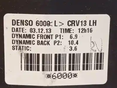 Peça sobressalente para automóvel em segunda mão motor de sofagem por honda cr-v 1.6 dtec cat referências oem iam   