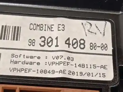 Peça sobressalente para automóvel em segunda mão quadrante por citroen c4 cactus shine referências oem iam 9830140880  9830087680