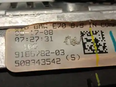 Second-hand car spare part multifunction display for bmw x5 (e70) 3.0 turbodiesel cat oem iam references 9166782 508343542 65509166782