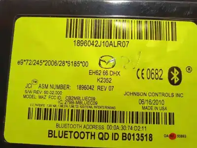 Second-hand car spare part hands free module for mazda cx-7 (er) 2.2 mzr-cd awd (er10a) oem iam references eh6266dhx  