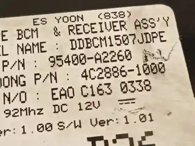 Second-hand car spare part electronic module for kia cee´d 1.6 crdi cat oem iam references 95400a2260  