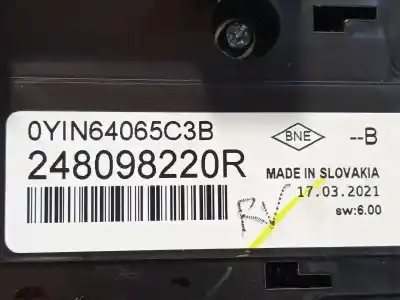 Peça sobressalente para automóvel em segunda mão quadrante por renault clio v limited referências oem iam 248098220r  