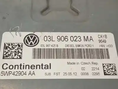 Recambio de automóvil de segunda mano de centralita motor uce para volkswagen polo (6r1) sport referencias oem iam 03l906023ma 5wp42904aa 